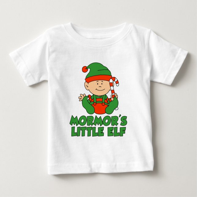 Mormors kleiner Elf Baby T-shirt (Vorderseite)
