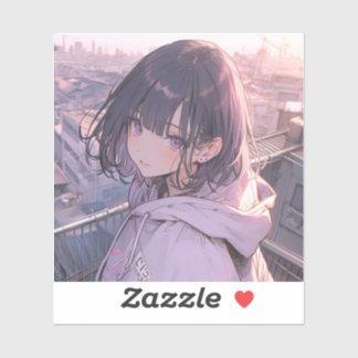 Mornig with you | 東京娘 GenerartiveAI シール Aufkleber