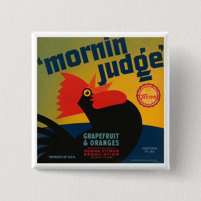 Mornin Judge Grapefruit and Orange Button (Vorderseite)