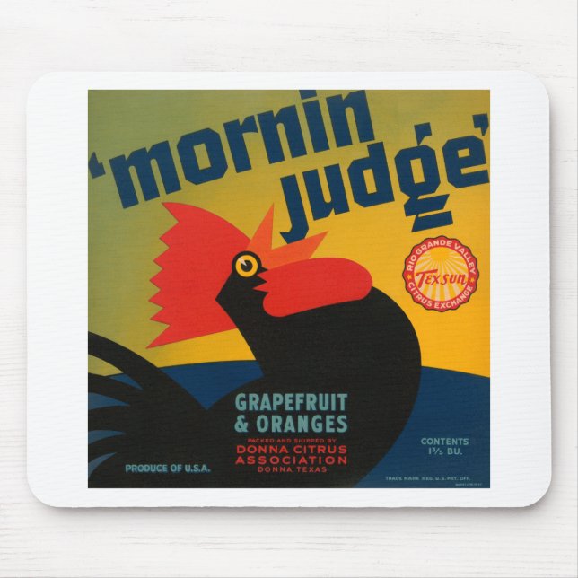Mornin Judge Grapefruit and Orange Mousepad (Vorne)