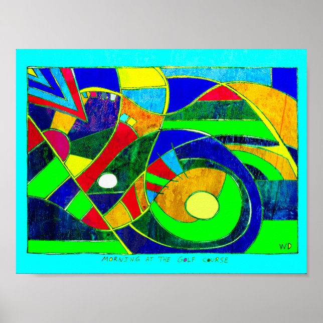 Morning at the Golf Course 11 x 8.5 poster (Vorne)