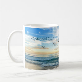 Morning Beach Seagulas Kaffeetasse