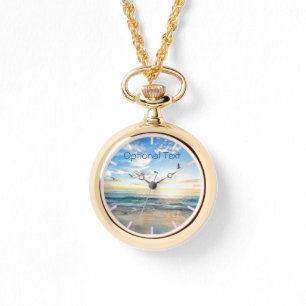 Morning Beach Seagulls Armbanduhr