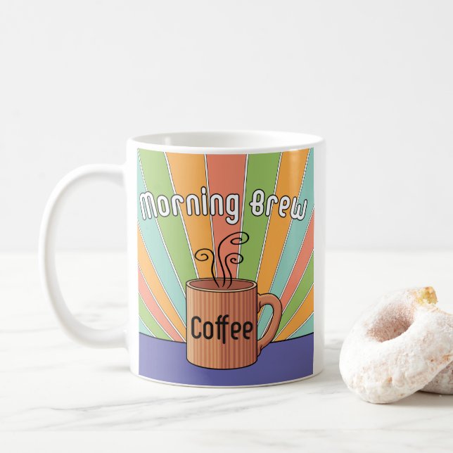 Morning Brew-Kaffee Kaffeetasse (Mit Donut)