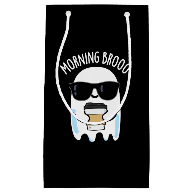 Morning Broo Funny Ghost Kaffee Puff Dark BG Kleine Geschenktüte (Vorderseite)
