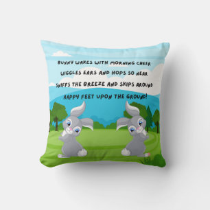 Morning Bunny Hop Kissen