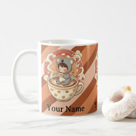 Morning Caffeine Kawaii Chibi Koala Coffee Mug Kaffeetasse