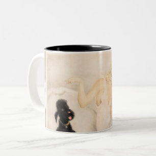 Morning Cup von Louis Icart Zweifarbige Tasse