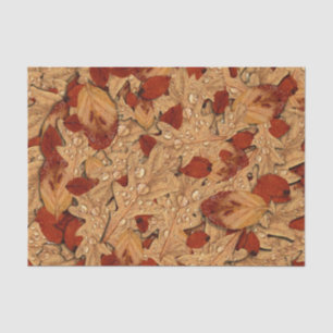 Morning Dew Autumn Leaves Seidenpapier