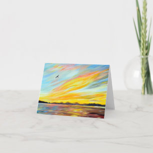 Morning Ferry View Malerei Karte