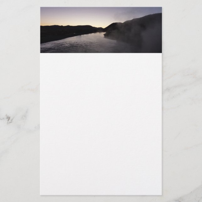 Morning Fog am Jackson River bei Grand Teton Briefpapier (Vorderseite)