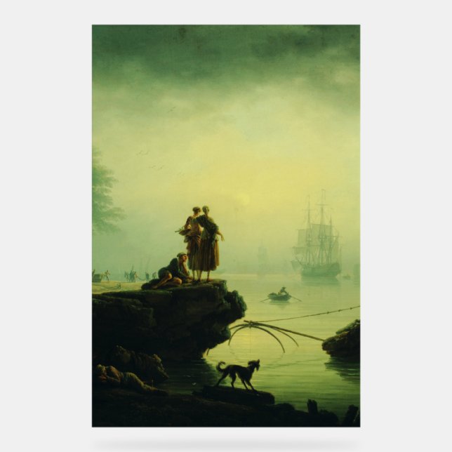 Morning Fog at sea by Joseph Vernet  Acrylschild (Vorderseite)