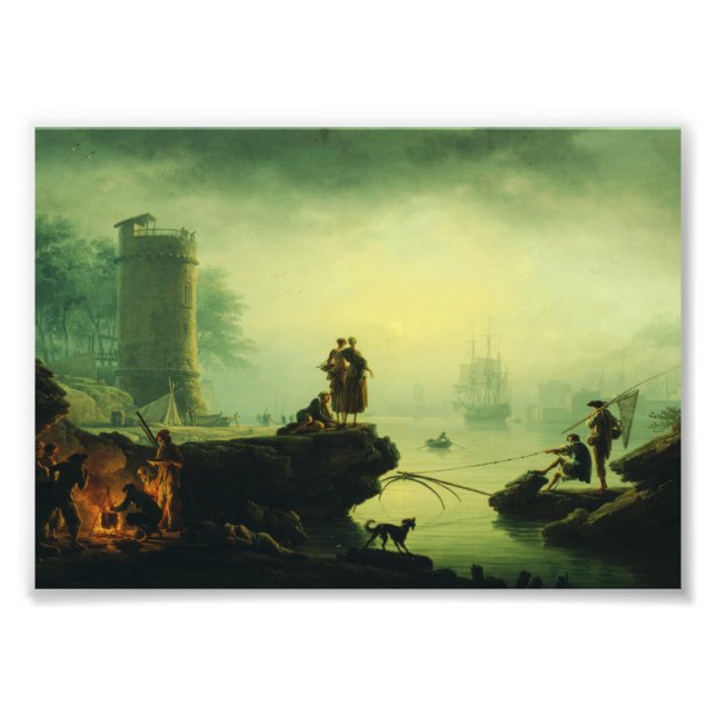 Morning Fog at sea by Joseph Vernet  Fotodruck (Vorne)