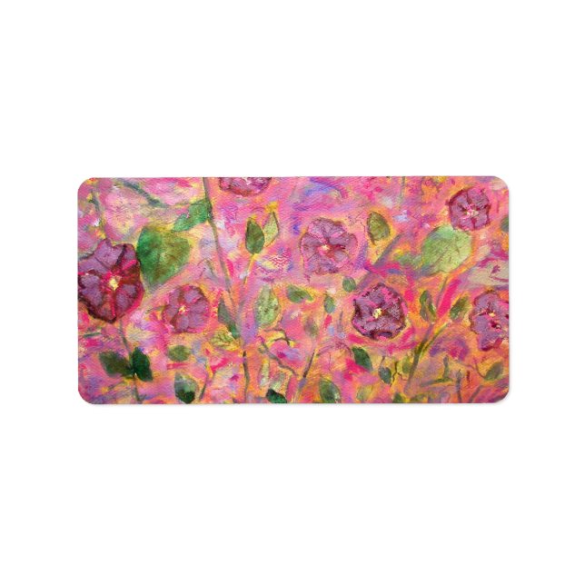 Morning Glories Adressaufkleber (Vorne)