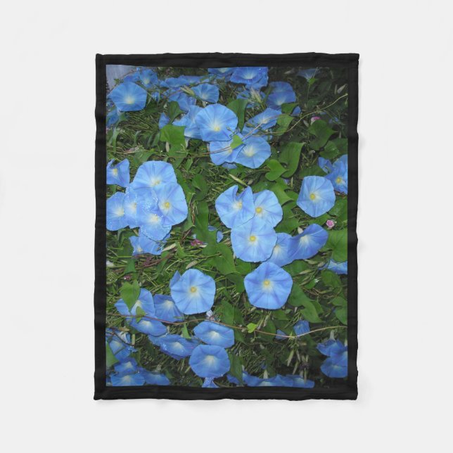 "Morning Glories" Fleecedecke (Vorderseite)