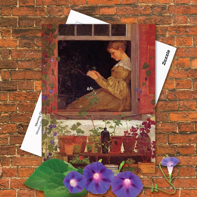 Morning Glories Winslow Homer Postkarte (Von Creator hochgeladen)