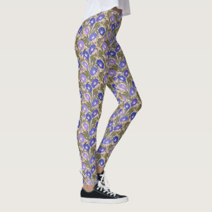 Morning Glory Art Nouveau Leggings