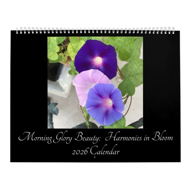Morning Glory Beauty:  Harmonies in Bloom 2026 Kalender (Titelbild)