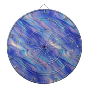 Morning Glory Blue Wavy Textur Dartscheibe