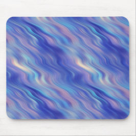 Morning Glory Blue Wavy Textur Mousepad