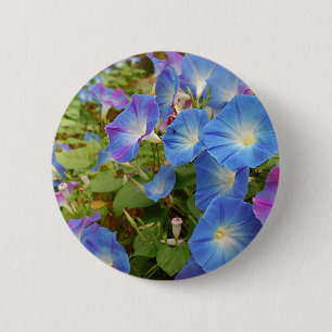 Morning Glory Blume Button