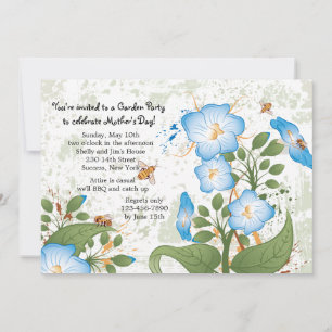 Morning Glory Blume Muttertag Einladung