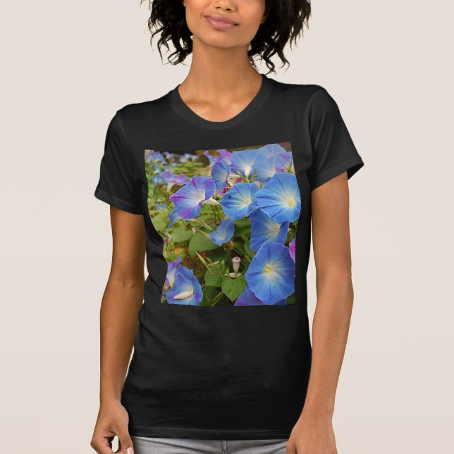 Morning Glory Blume T-Shirt (Vorderseite)