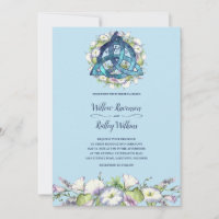 Morning Glory Celtic Blue Triquetra Handfasting