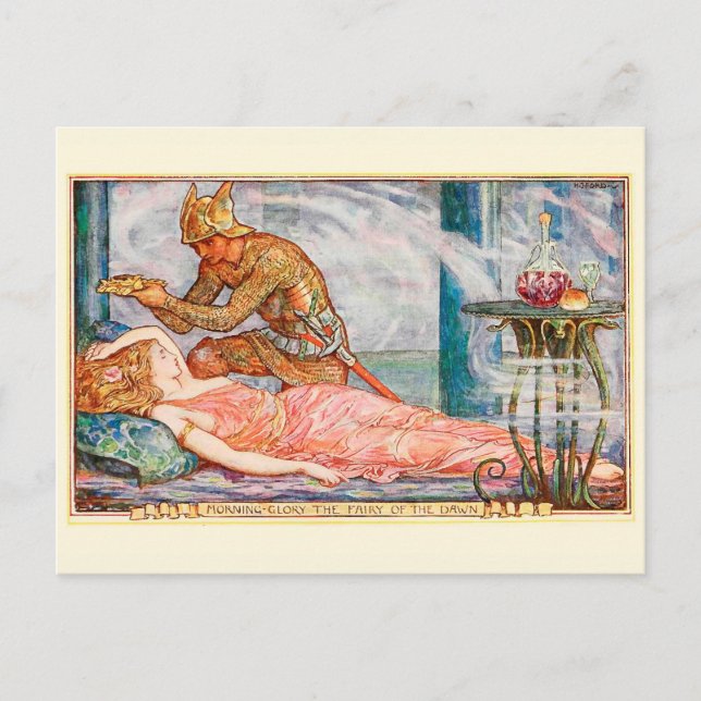 Morning Glory Fairy of the Dawn Postkarte (Vorderseite)