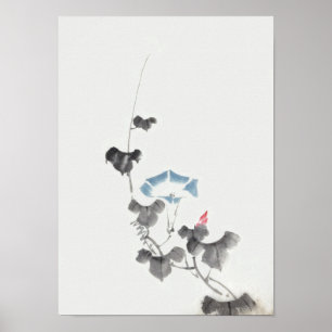Morning Glory Hokusai Japanisch Fine Art Art Poster