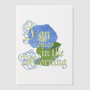 Morning Glory Joy Scripture