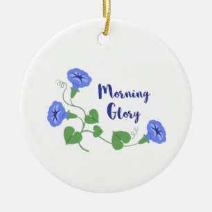 Morning Glory Keramik Ornament