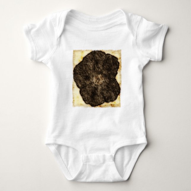 Morning Glory Old Time Sketch Baby Strampler (Vorderseite)