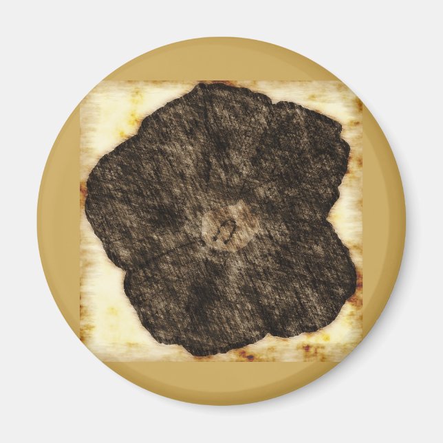 Morning Glory Old Time Sketch Magnet (Vorne)