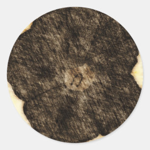 Morning Glory Old Time Sketch Runder Aufkleber