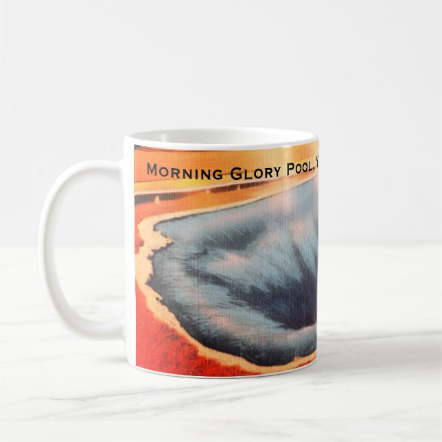 Morning Glory Pool, Yellowstone Nationalpark Kaffeetasse (Links)