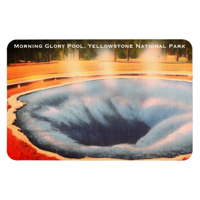 Morning Glory Pool, Yellowstone Nationalpark Magnet (Horizontal)