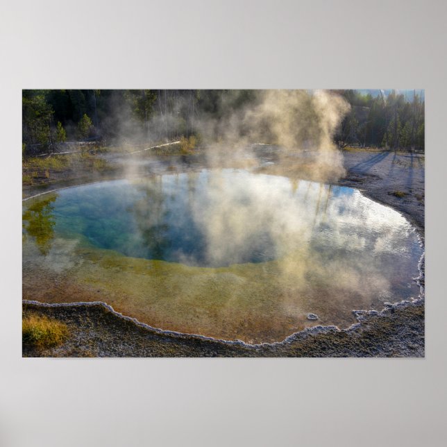 Morning Glory Pool, Yellowstone Nationalpark Poster (Vorne)
