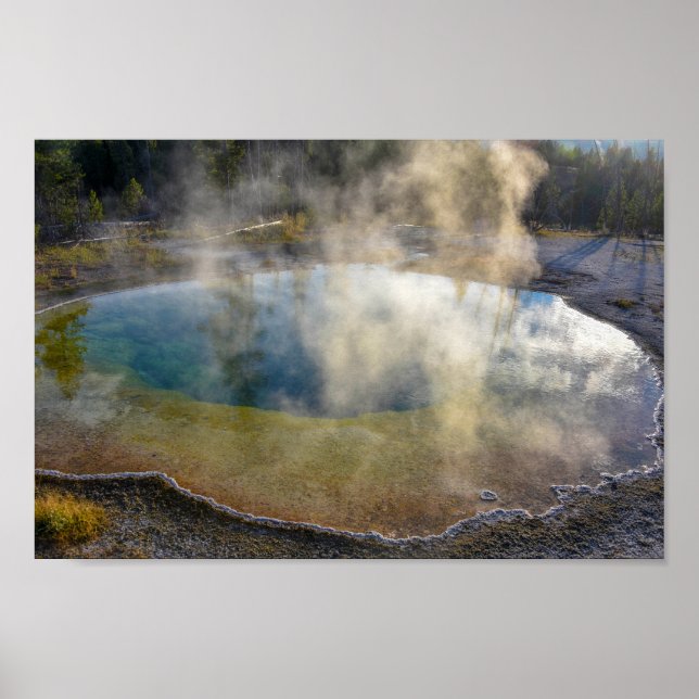 Morning Glory Pool, Yellowstone Nationalpark Poster (Vorne)
