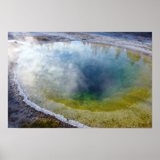 Morning Glory Pool, Yellowstone-Nationalpark Poster (Vorne)