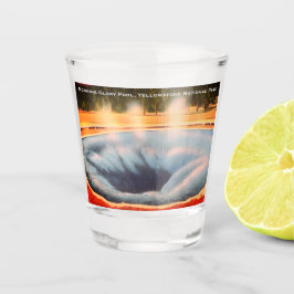 Morning Glory Pool, Yellowstone Nationalpark Schnapsglas