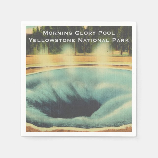 Morning Glory Pool, Yellowstone Nationalpark Serviette (Vorderseite)