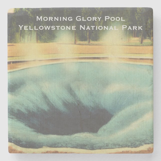 Morning Glory Pool, Yellowstone Nationalpark Steinuntersetzer (Vorderseite)
