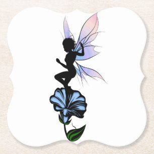 Morning Glory Shadow Fairy und kosmische Katze Untersetzer