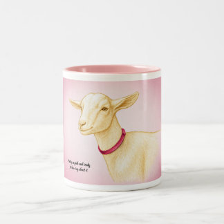 Morning-Goat-Tasse Zweifarbige Tasse