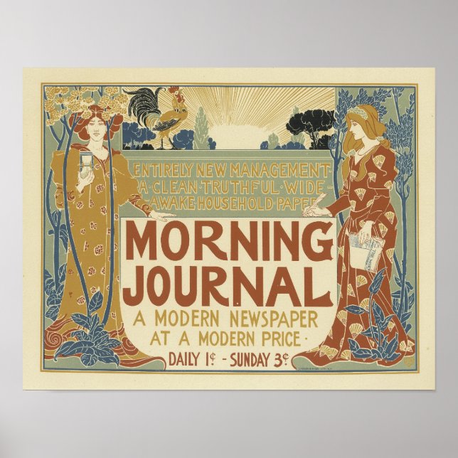 Morning Journal A Modern Newspaper Poster (Vorne)