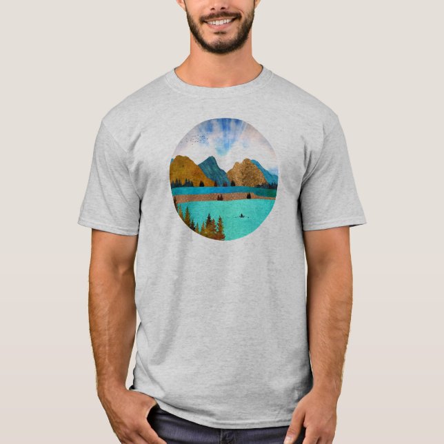 Morning Lake Rower T-Shirt (Vorderseite)
