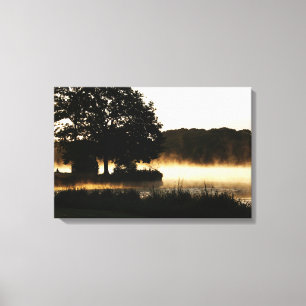 Morning Lake Scene 24x16 (60x40cm) waccna Leinwanddruck
