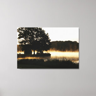 Morning Lake Scene 36x24 (90x60cm) waccna Leinwanddruck