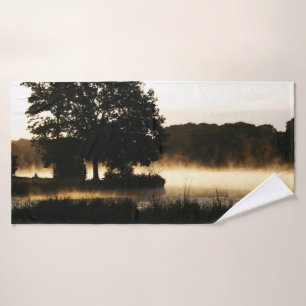 Morning Lake Scene btcn Badhandtuch Set